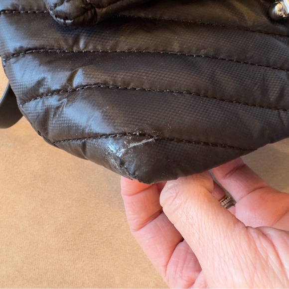 Rebecca Minkoff Edie Quilted Nylon Crossbody Bag • black - Picture 6 of 14